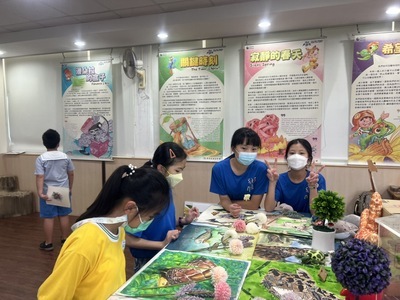 鄰近國小(國光小)學生參觀遇見大未來環境藝術特展